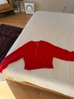 Free People Cashmere Henley Sweater